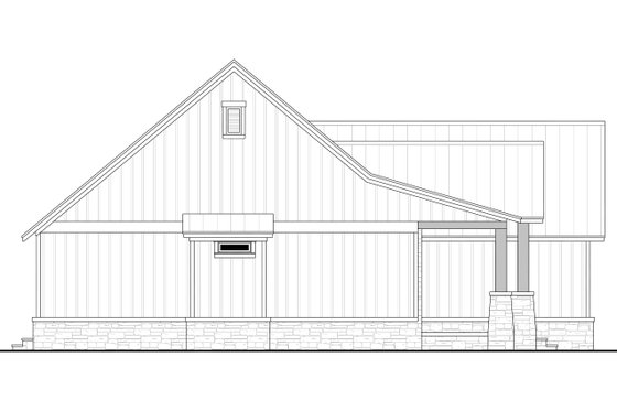 Exterior - Other Elevation for Ranch House Plan #430-292 - 3 bed, 2.5 bath