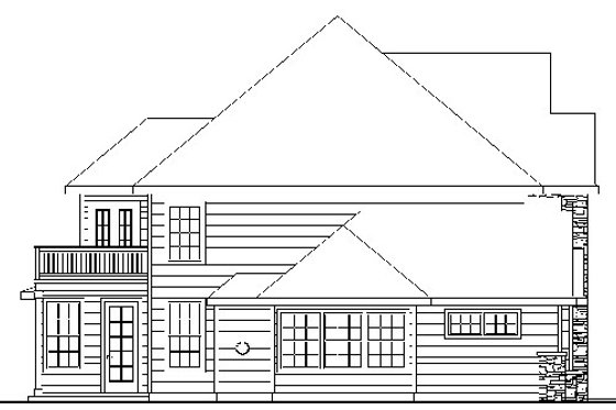 Exterior - Other Elevation for European House Plan #124-735 - 5 bed, 3.5 bath