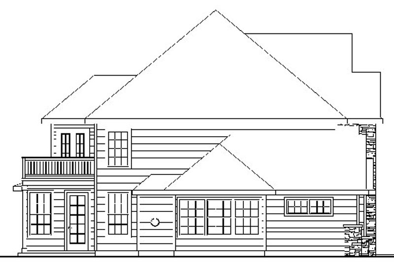 Home Plan - Exterior - Other Elevation for European House Plan #124-735 - 5 bed, 3.5 bath