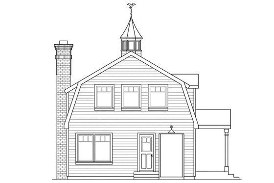 Exterior - Other Elevation for Farmhouse House Plan #124-293 - 2 bed, 2 bath