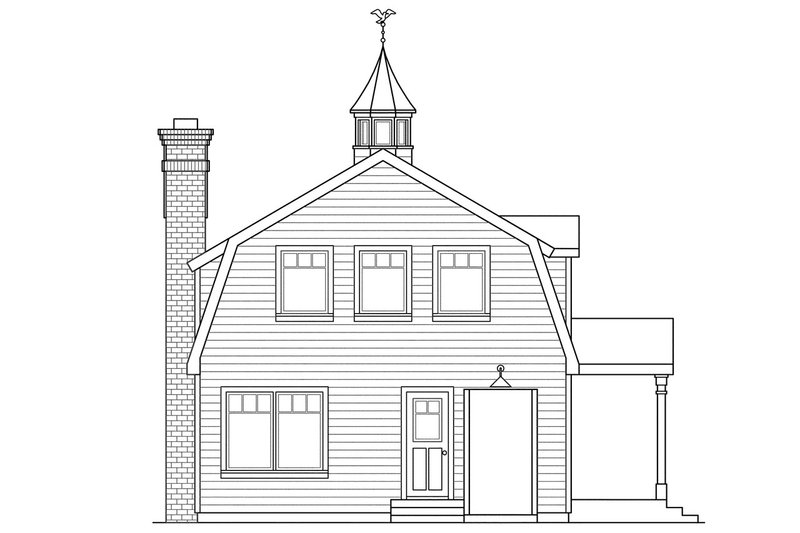 Home Plan - Exterior - Other Elevation for Farmhouse House Plan #124-293 - 2 bed, 2 bath