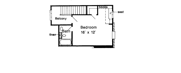 House Plan Design - European Floor Plan - Upper Floor Plan #410-376