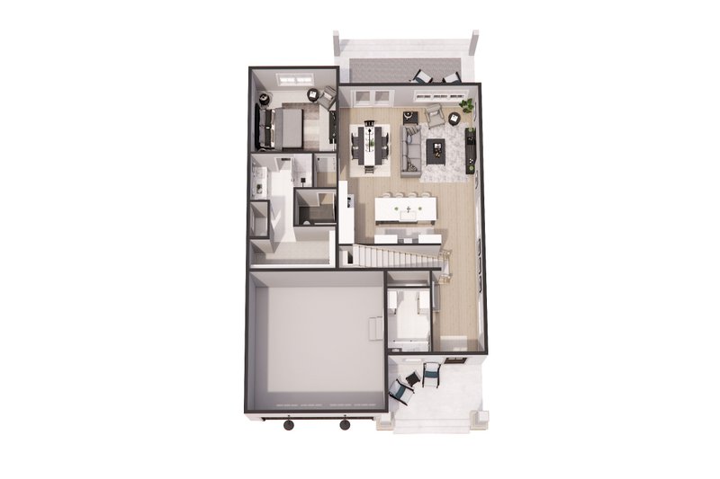 Dream House Plan - Floor Plan - Main Floor 1 for Craftsman House Plan #51-1289 - 3 bed, 3.5 bath
