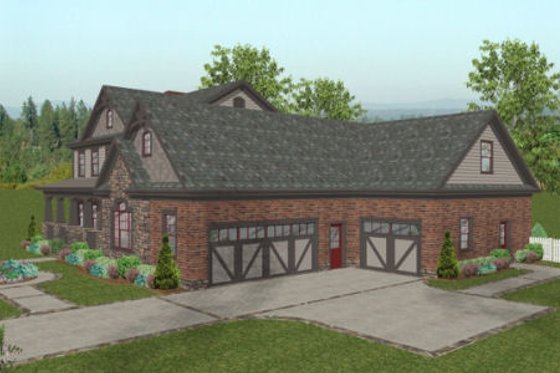 Exterior - Other Elevation for Craftsman House Plan #56-586 - 4 bed, 4.5 bath