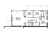 European Style House Plan - 4 Beds 2.5 Baths 4020 Sq/Ft Plan #130-134 