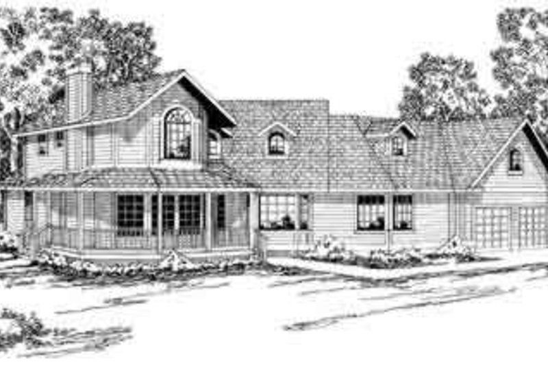 Architectural House Design - Traditional Exterior - Front Elevation Plan #124-160