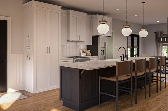 Interior - Kitchen for Farmhouse House Plan #455-687 - 4 bed, 2.5 bath