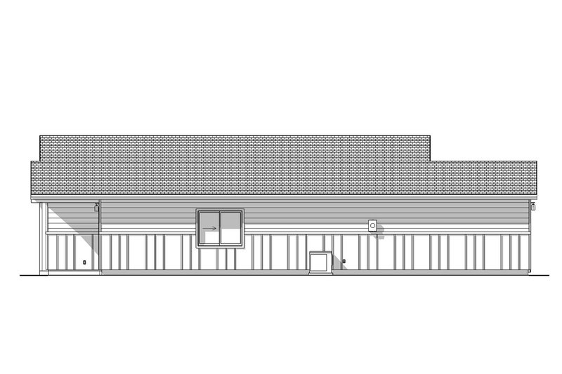House Design - Exterior - Other Elevation 1 for Cottage House Plan #1099-5 - 2 bed, 2 bath