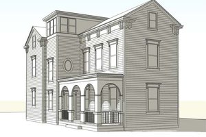Colonial Exterior - Front Elevation Plan #477-4