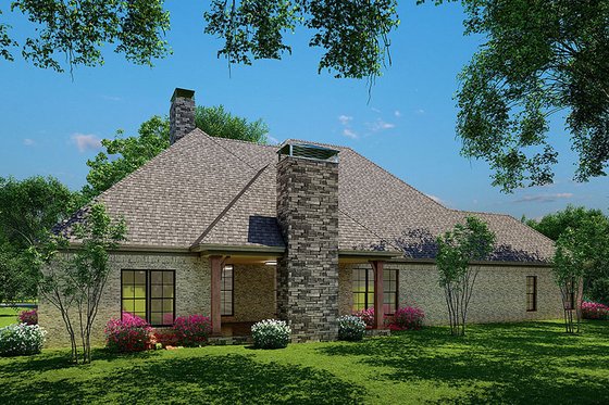 Exterior - Rear Elevation for Craftsman House Plan #923-232 - 4 bed, 4 bath