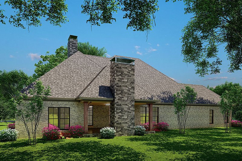 Architectural House Design - Exterior - Rear Elevation for Craftsman House Plan #923-232 - 4 bed, 4 bath