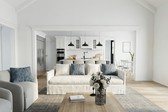 Interior - Family Room 1 for Farmhouse House Plan #923-458 - 3 bed, 3.5 bath