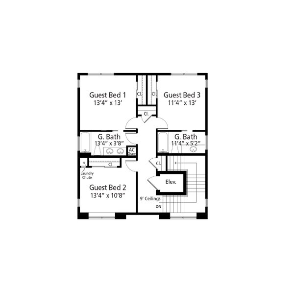 House Design - Beach Floor Plan - Upper Floor Plan #938-118
