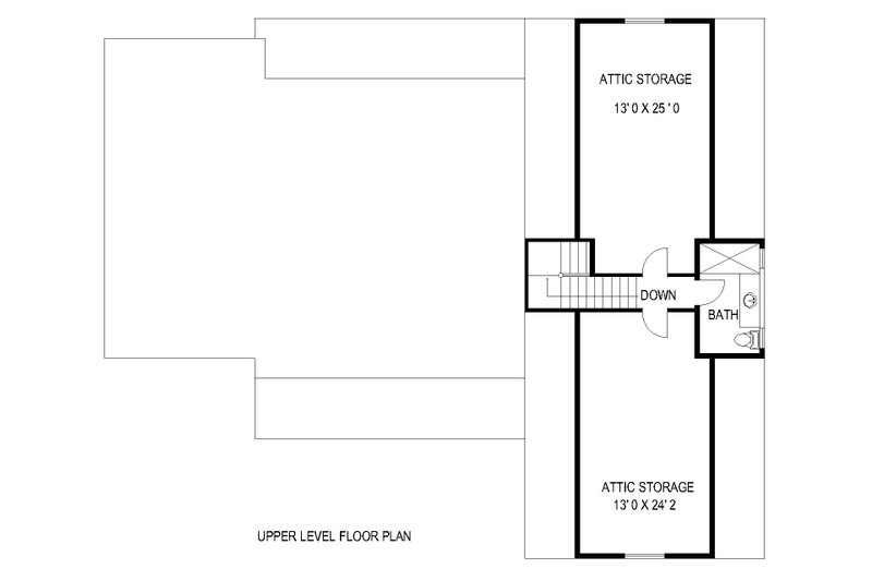 Home Plan - Floor Plan - Upper Floor for Craftsman House Plan #117-990 - 3 bed, 3 bath