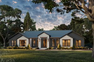 Farmhouse Exterior - Front Elevation Plan #430-398