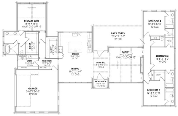 Dream House Plan - Modern Floor Plan - Main Floor Plan #1096-53