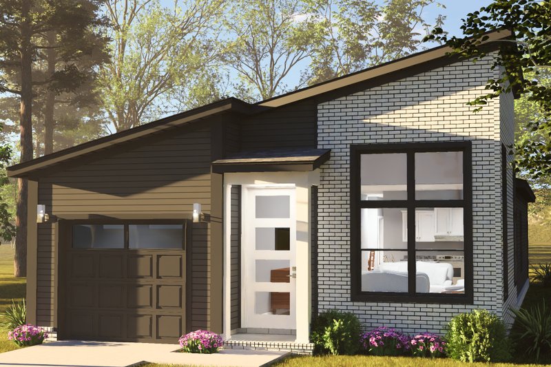 Home Plan - Exterior - Other Elevation for Modern House Plan #513-2495 - 3 bed, 2 bath