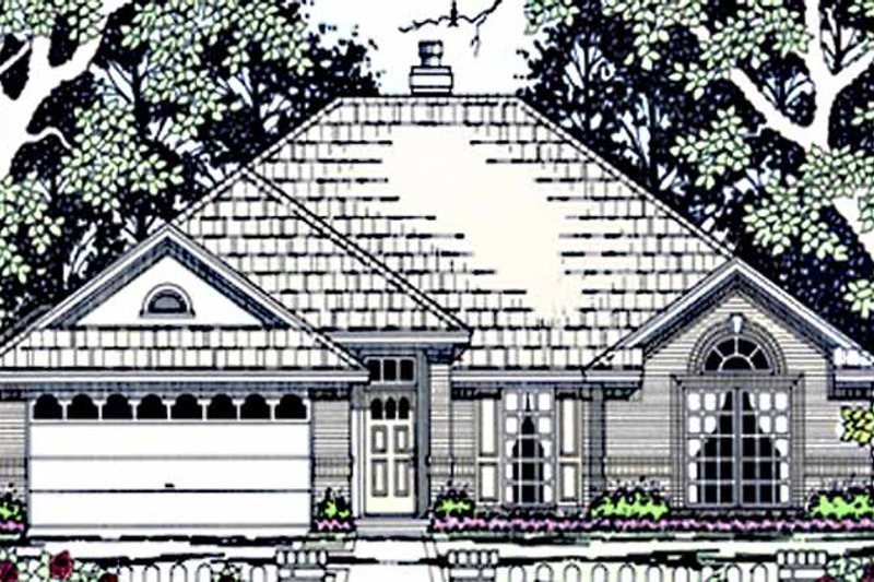 House Design - Country Exterior - Front Elevation Plan #42-660