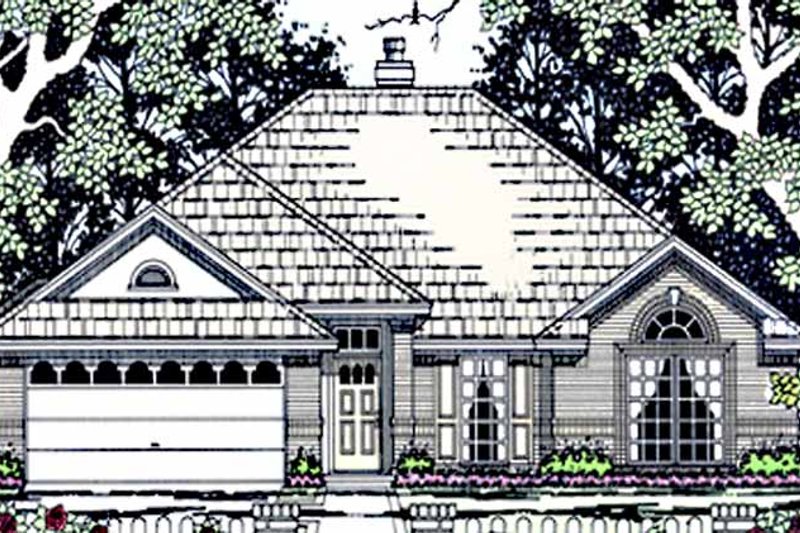 Architectural House Design - Country Exterior - Front Elevation Plan #42-660