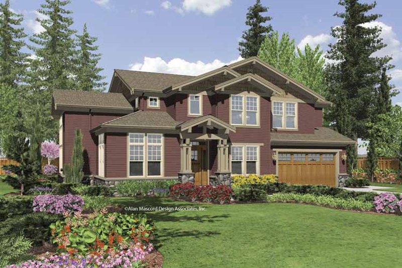 Craftsman Style House Plan - 4 Beds 3.5 Baths 4490 Sq/Ft Plan #48-852