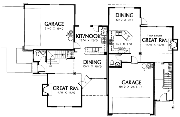 House Plan Design - Traditional Floor Plan - Main Floor Plan #48-756