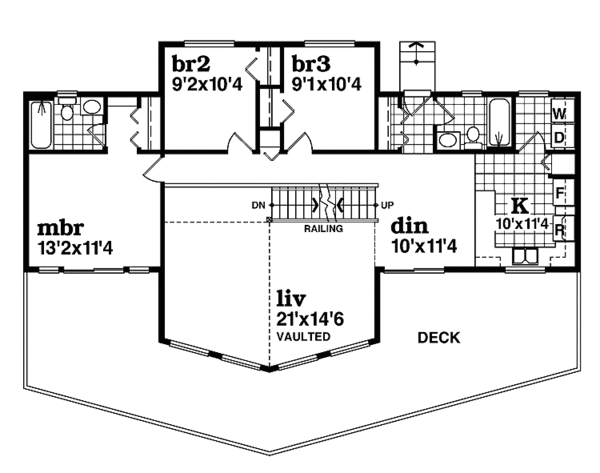 Architectural House Design - Contemporary Floor Plan - Main Floor Plan #47-931
