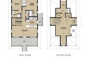 Beach Style House Plan - 3 Beds 3 Baths 1413 Sq/Ft Plan #536-1 