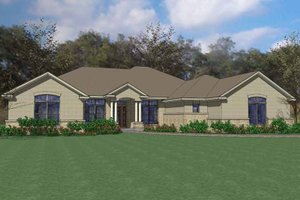 European Exterior - Front Elevation Plan #120-230