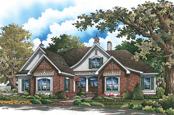 Exterior - Front Elevation 3 for Traditional House Plan #929-924 - 3 bed, 2 bath
