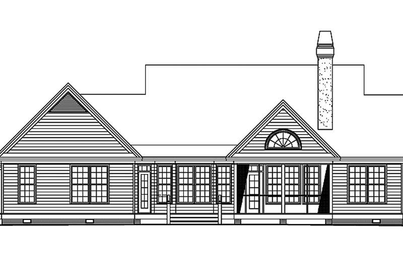Dream House Plan - Exterior - Rear Elevation for Country House Plan #929-495 - 3 bed, 2 bath