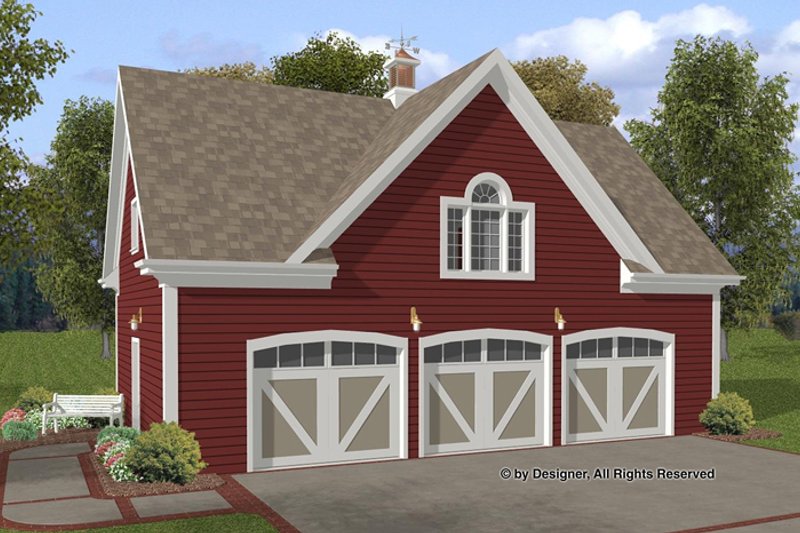 House Plan Design - Exterior - Front Elevation 3 for Craftsman House Plan #56-673 - 1 bed, 1 bath