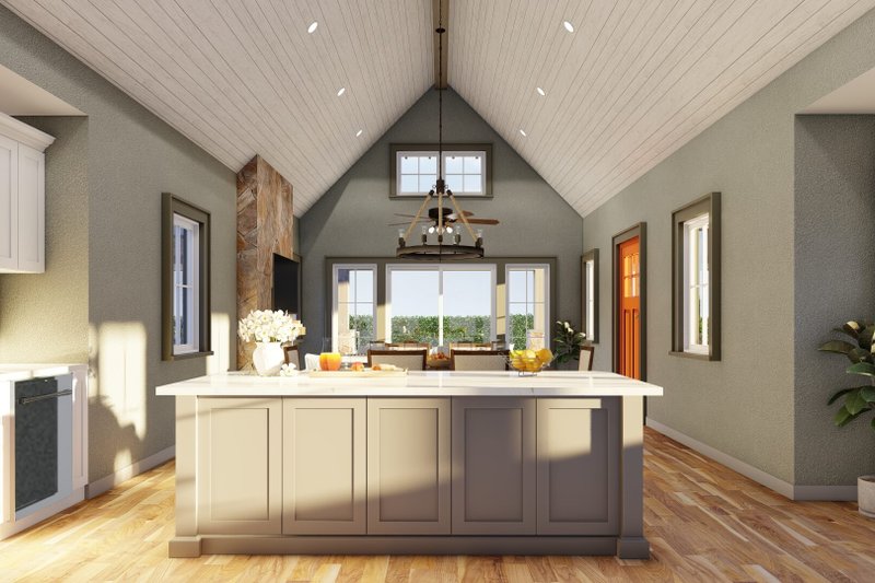 Dream House Plan - Interior - Kitchen for Modern House Plan #923-218 - 1 bed, 1.5 bath