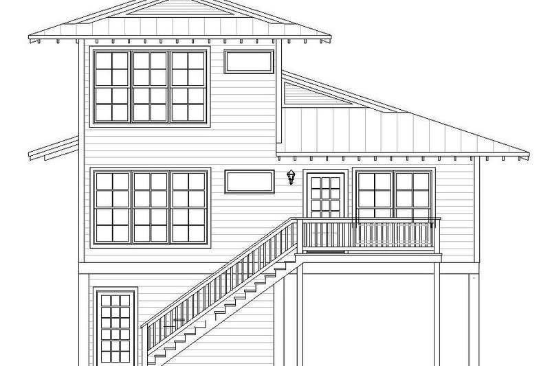 Beach Style House Plan - 4 Beds 4 Baths 2000 Sq/Ft Plan #932-274 ...