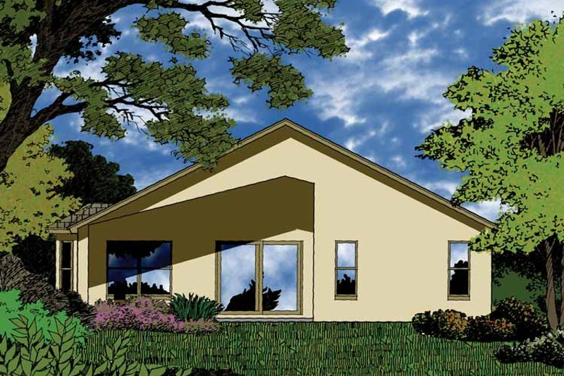 Dream House Plan - Exterior - Rear Elevation for Country House Plan #1015-25 - 3 bed, 2 bath