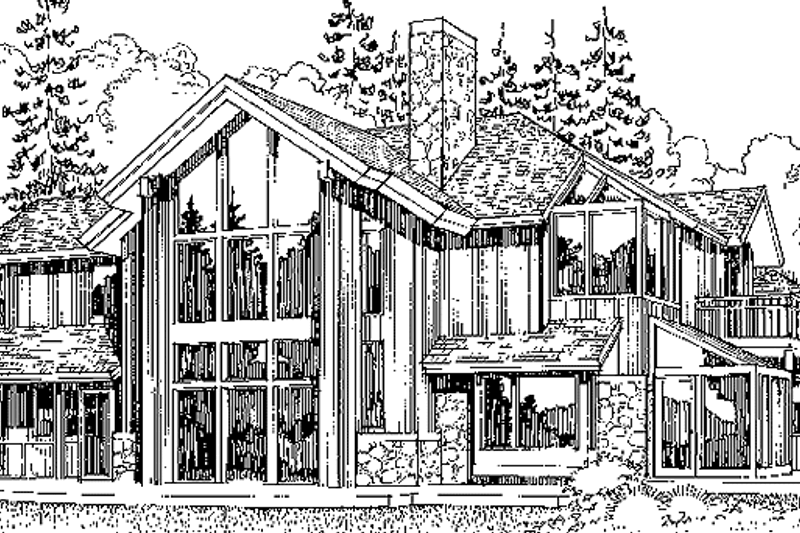 Dream House Plan - Exterior - Rear Elevation for Country House Plan #965-9 - 3 bed, 2 bath