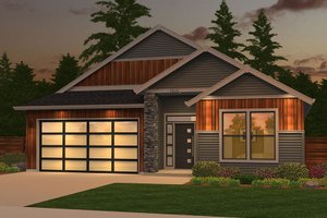 Ranch Exterior - Front Elevation Plan #943-50