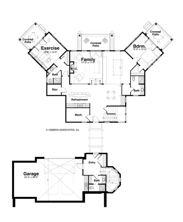 Home Plan - Craftsman Floor Plan - Lower Floor Plan #928-259