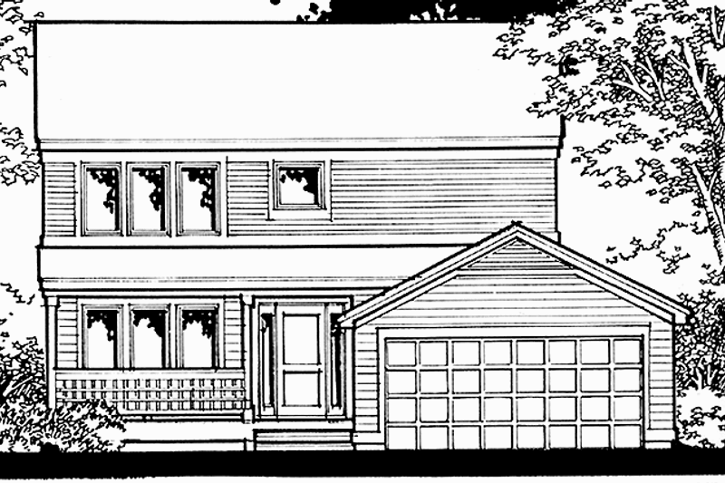 House Design - Country Exterior - Front Elevation Plan #320-1443