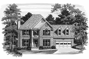 Colonial Style House Plan - 3 Beds 2.5 Baths 2045 Sq/Ft Plan #927-384 