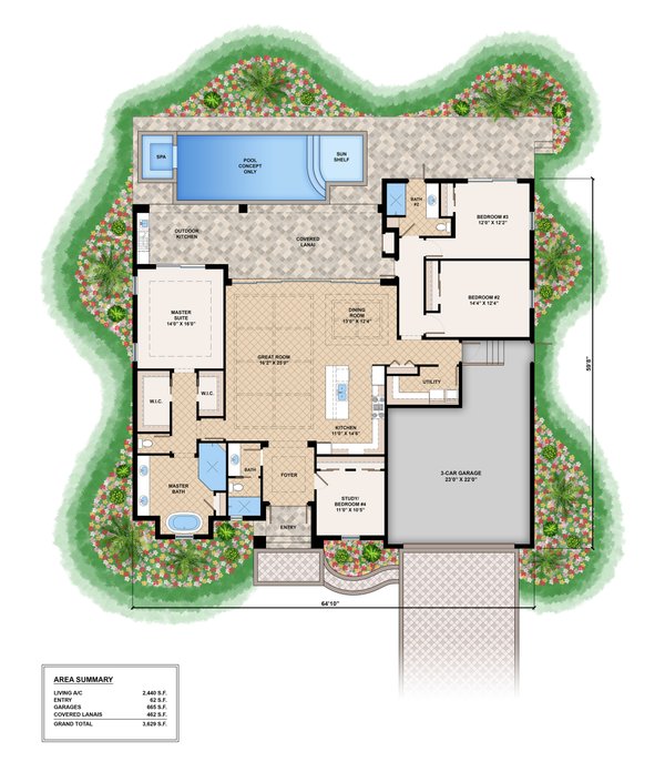 Home Plan - Contemporary Floor Plan - Main Floor Plan #1083-10