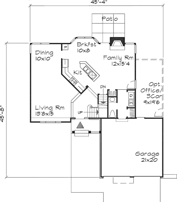 Dream House Plan - European Floor Plan - Main Floor Plan #320-526