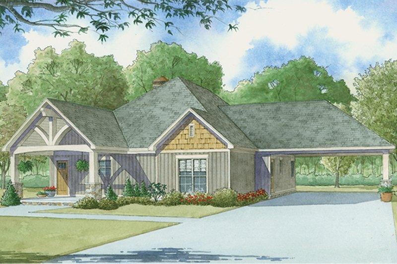 House Design - Country Exterior - Front Elevation Plan #17-3375