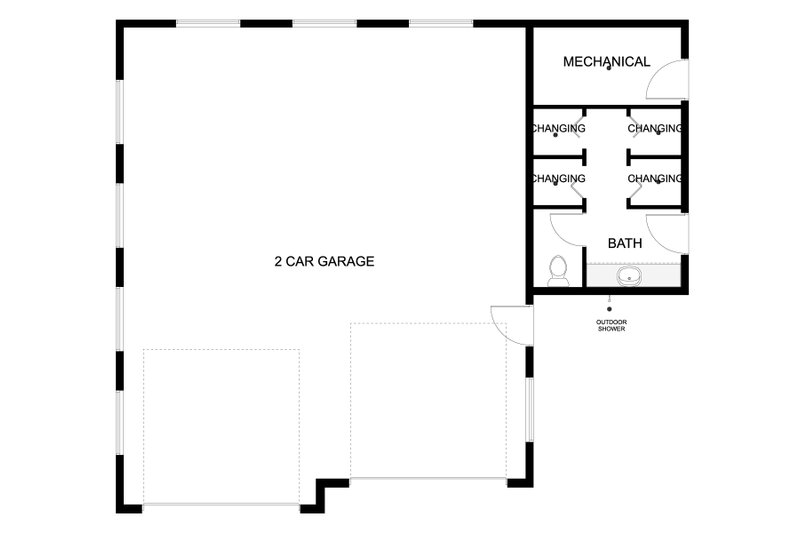 Architectural House Design - Floor Plan - Main Floor for Traditional House Plan #1060-112, 1 bath