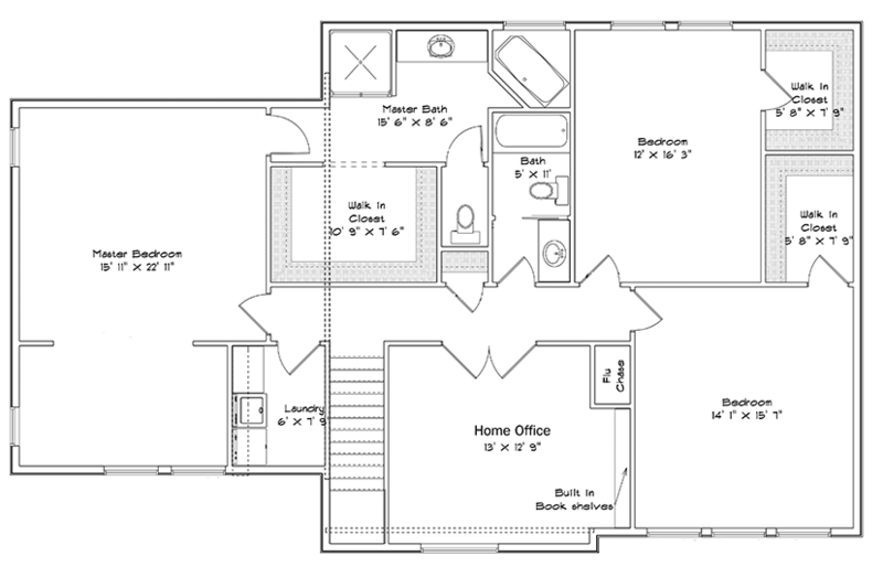 Traditional Style House Plan - 4 Beds 3.5 Baths 4025 Sq/Ft Plan #1060 ...