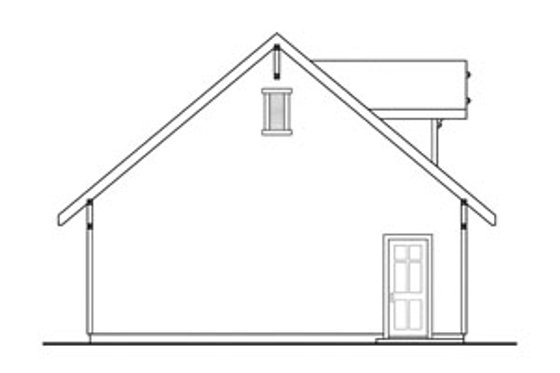 Exterior - Other Elevation for Craftsman House Plan #124-655, 0 bath