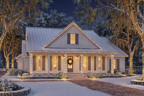 Exterior - Front Elevation 4 for Farmhouse House Plan #430-414 - 3 bed, 2.5 bath