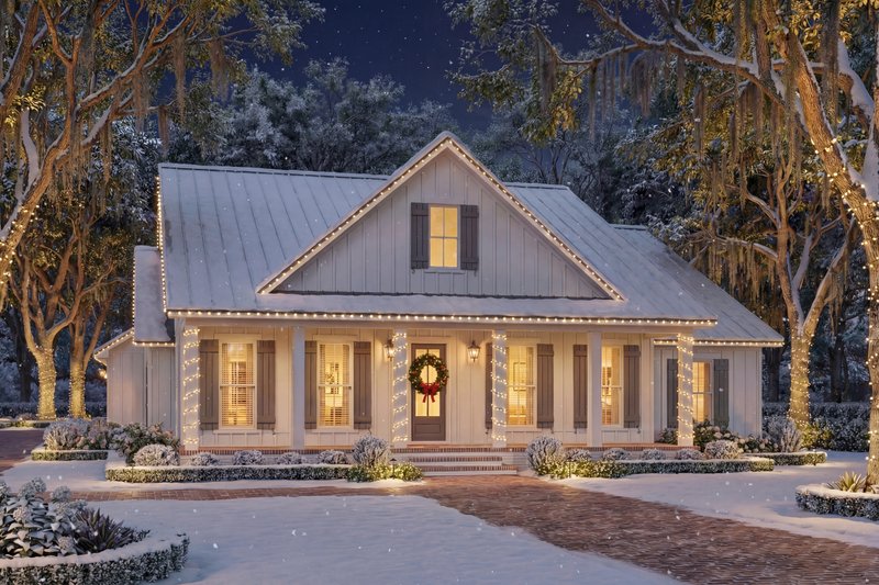 Architectural House Design - Exterior - Front Elevation 4 for Farmhouse House Plan #430-414 - 3 bed, 2.5 bath