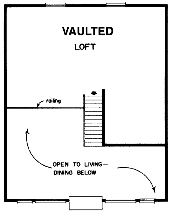 Home Plan - Contemporary Floor Plan - Upper Floor Plan #47-918