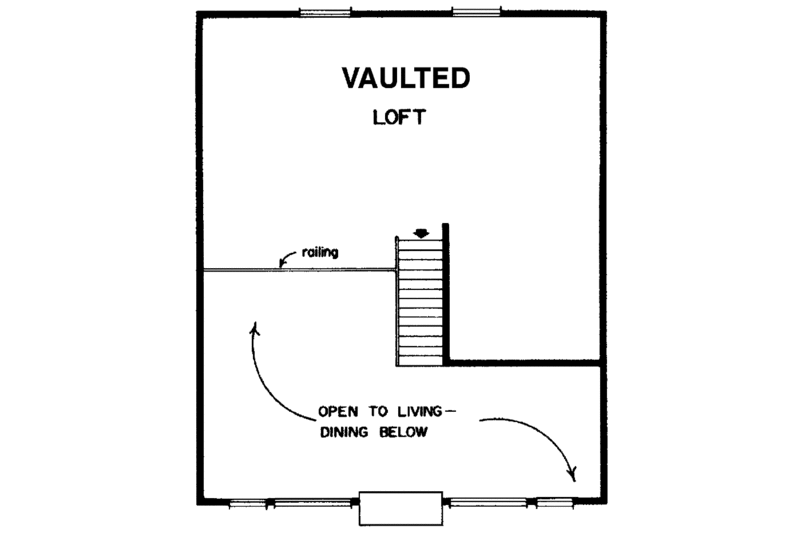 Dream House Plan - Floor Plan - Upper Floor for Contemporary House Plan #47-918 - 2 bed, 1 bath