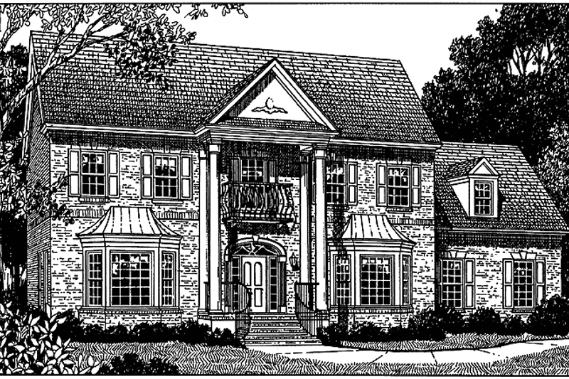 House Plan Design - Classical Exterior - Front Elevation Plan #453-218